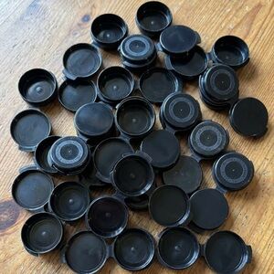 50-Pack Lacons PN120450 Small Plastic Containers with Lids – Black – New